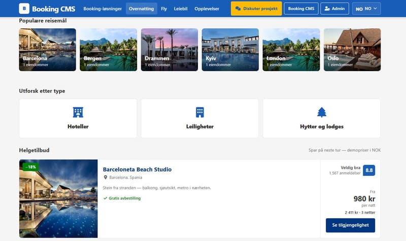 Booking CMS